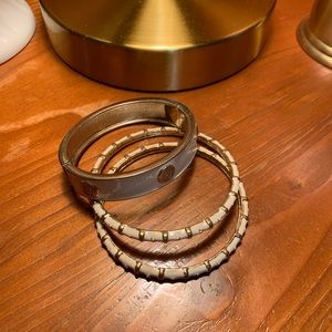 White and Gold Bracelet